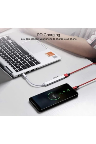 Arkhelais To Usb Hub 4 Port Çoklayıcı 4in1 Macbook Ile Uyumlu Çoğaltıcı Type C To Usb Converter Hub - Resim 2