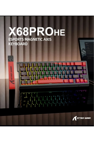 silabor X68PRO HE Wireless Kablosuz Rapid Trigger Snap Tap Hall Efect Keyboard Magnetic Switch - 3