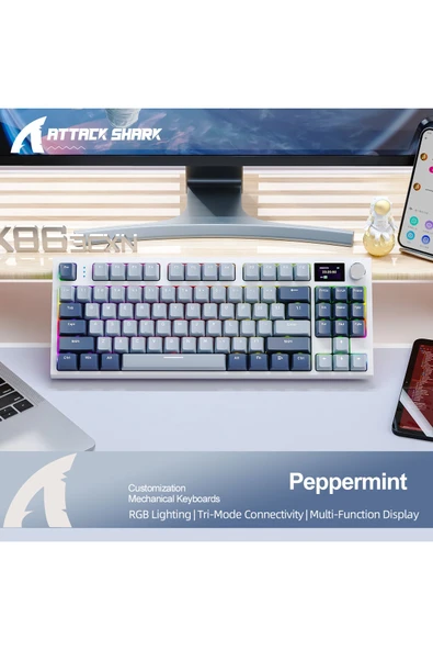 silabor ATTACK SHARK K86 Kablosuz Mekanik Klavye - 5