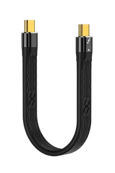 silabor Type-C To Type-C 40 GBPS USB Type Kablosu 240W Pd Hızlı Data Kablosu C-17 10 Cm