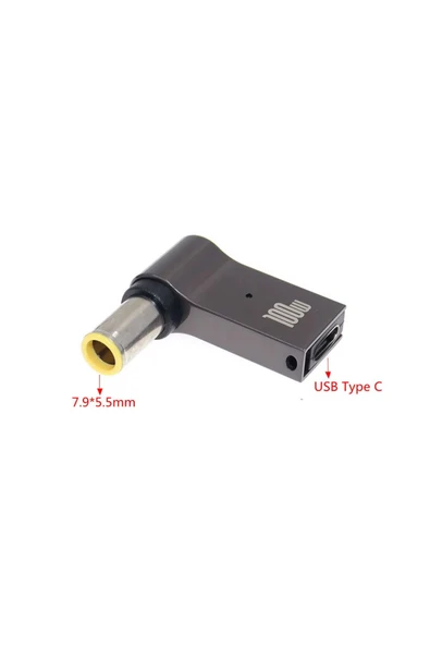 silabor 100 W USB Tip C Hızlı şarj adaptörü fiş konnektörü Evrensel USB C laptop Dönüştürücü 79x55