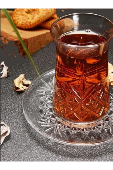 Paşabahçe Timeless Çay Bardağı ve Tabağı 170cc 12 Parça 6 Kişilik - 5