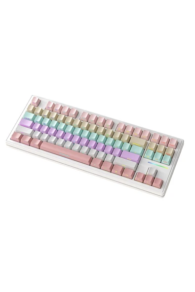 silabor ATTACK SHARK M87 RGB Kablosuz Şarjlı Üçlü Mod 4000mAh PBT Mekanik Klavye Mac ve Win Uyumlu - 3