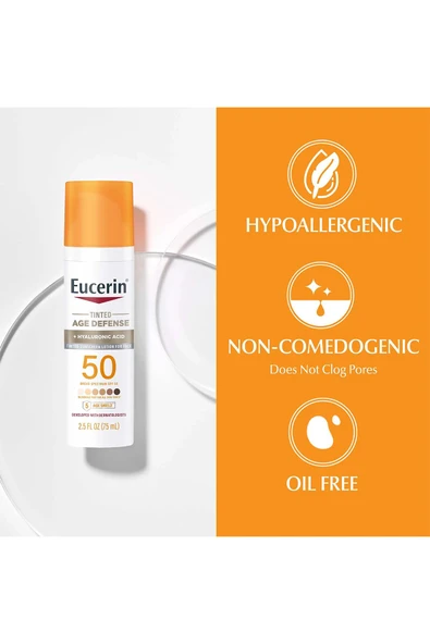 Eucerin Tinted Age Defense SPF50 Yüz Güneş Kremi 75ML - 7