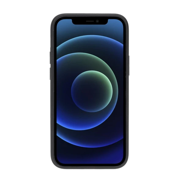 Apple iPhone 12 mini Uyumlu Deri Arka Kapak RST2EF Taba - 5