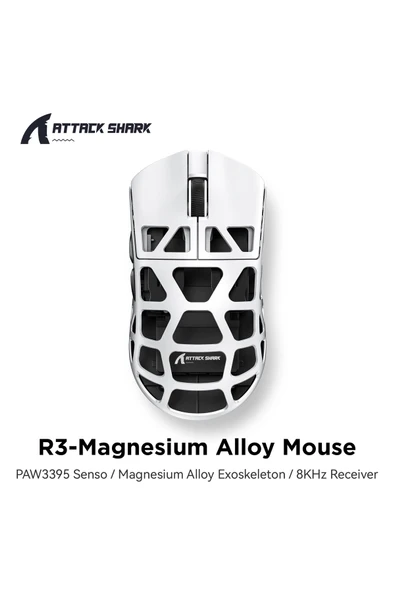 silabor ATTACK SHARK R3 Magnezyum Alaşımlı Oyun Faresi 8K - 2