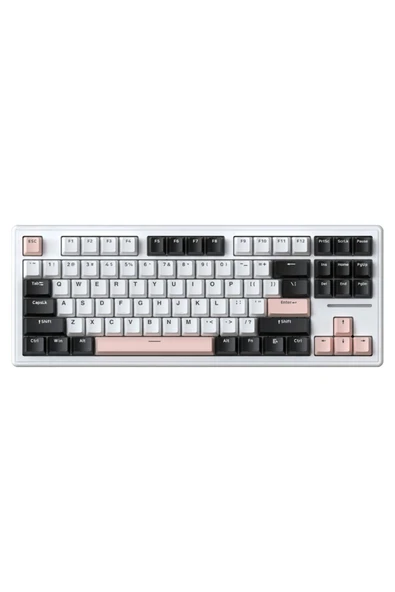 silabor ATTACK SHARK M87 RGB Kablosuz Şarjlı Üçlü Mod 4000mAh PBT Mekanik Klavye Mac ve Win Uyumlu - 1