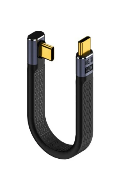 silabor Type-C To Type-C 40 GBPS 8K Kablo 240W Pd Hızlı Data Kablosu C-21 10 Cm