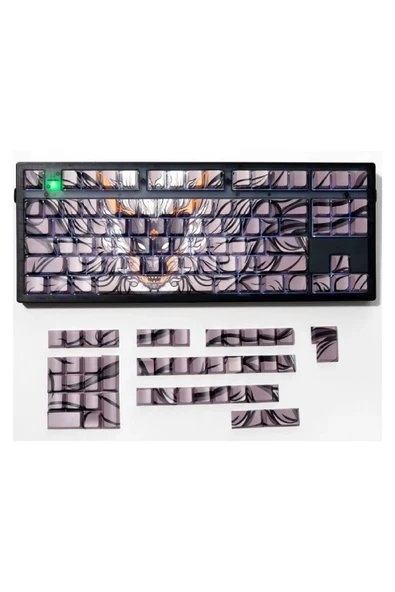 silabor 136 anahtar Orlong klavye tuş PBT çift atış yan baskı keycaps 108 96 87 NJ80 84 75 68 64 61 ürün görseli 1