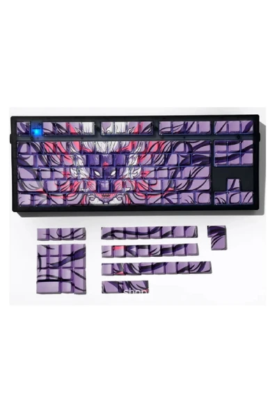 silabor 136 anahtar Orlong klavye tuş PBT çift atış yan baskı keycaps 108 96 87 NJ80 84 75 68 64 61 ürün görseli 1