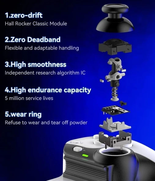 D9 Telefon Tablet Gamepad Bluetooth Kontroller 5.2 Kablosuz Android iOS PS4 Switch PC - Resim 6