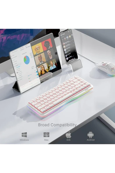 KEMOVE RGB RED SWICH KLAVYE - Resim 4