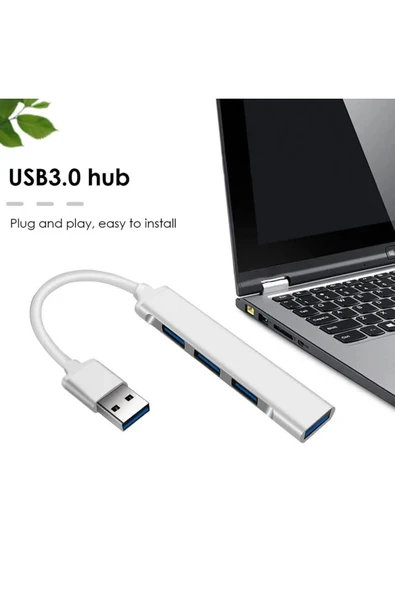 silabor 4 Port Usb 3.0 Hub Çevirici Çoğaltıcı Çoklayıcı Çoklama 4 Portlu Usb 3.0 Hub Çoklayıcı - 2
