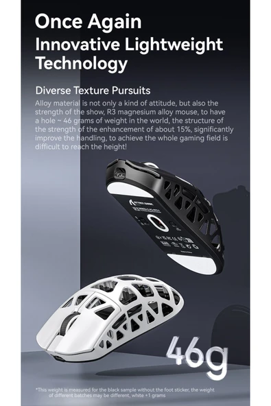 silabor ATTACK SHARK R3 Magnezyum Alaşımlı Oyun Faresi 8K - 3