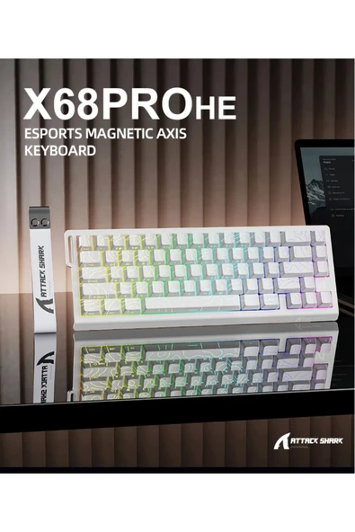 silabor X68PRO HE Wireless Kablosuz Rapid Trigger Snap Tap Hall Efect Keyboard Magnetic Switch - 3