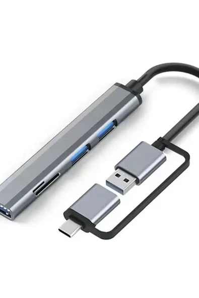 silabor Usb 3.0 Type-c Uyumlu 1xusb 3.0 3xusb 2.0 Hub Otg Çoğaltıcı - 3