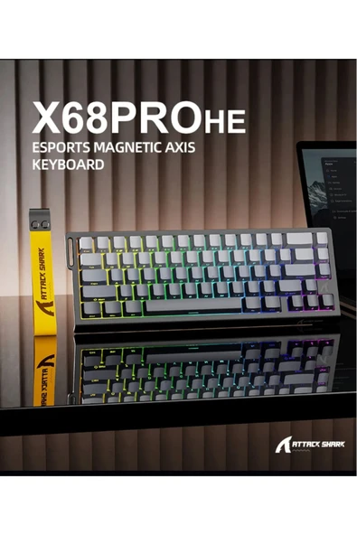 silabor X68PRO HE Wireless Kablosuz Rapid Trigger Snap Tap Hall Efect Keyboard Magnetic Switch - 3