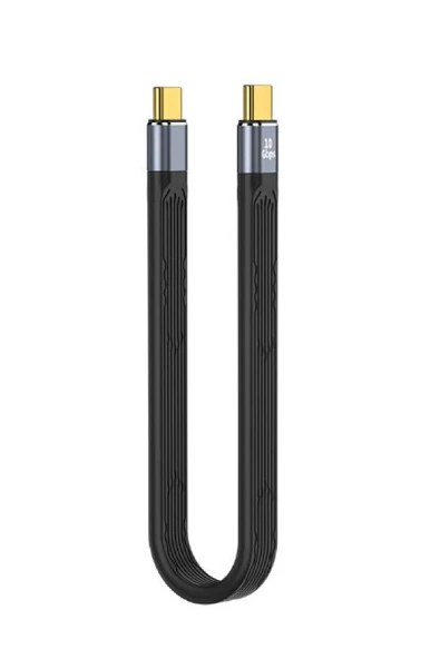silabor Type-C To Type-C 10 GBPS USB Type Kablosu 240W Pd Hızlı Data Kablosu C-18 20 Cm