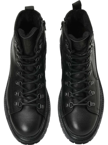 LUMBERJACK ESTEVES 3PR SİYAH HAKİKİ DERİ COMFORT CASUAL POSTAL BOT - Resim 6