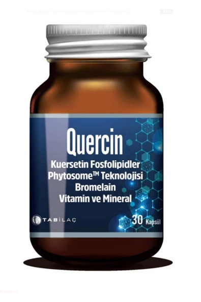 Tabilaç Quercin Kuersetin, Bromelain, Vitamin ve Mineral 30 Kapsül