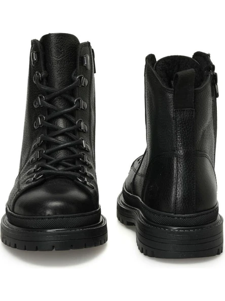 LUMBERJACK ESTEVES 3PR SİYAH HAKİKİ DERİ COMFORT CASUAL POSTAL BOT - Resim 7