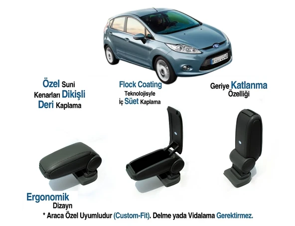 FIESTA ARACA ÖZEL KOL DAYAMA CİVATASIZ KOLÇAK  2009 2010 2011 2012 2013