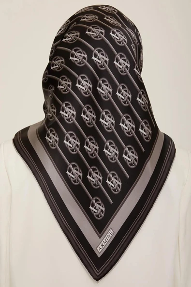 Armine E22KA8822D0304 Dj Saf İpek Eşarp 8822D (T)  (Nostalji Twill) - Resim 4
