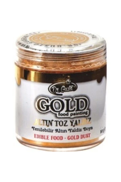 Dr Gusto Yenilebilir Metalik Toz Altın Yaldızlı Gold Boya 10 gr