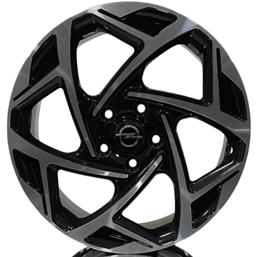 Opel Uyumlu Truva-172 8.0X18 5X105 ET45 56.6 Black Diamond Jant - 1
