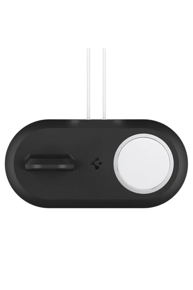 Spigen MagFit Duo AMP02796 2in1 Beyaz MagSafe Docking Station - 2
