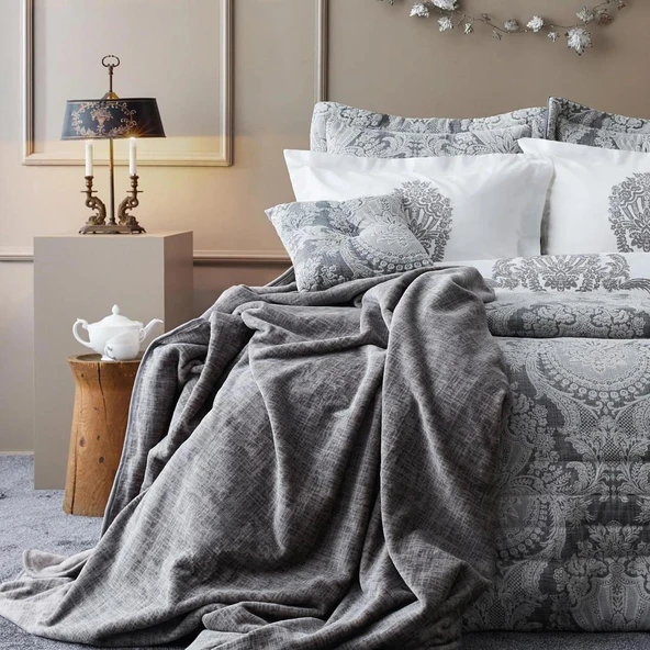 APRİCİTAS HOME EXCLUSİVE 11 PRÇ ÇEYİZ SETİ LAUREN GRİ - Resim 7