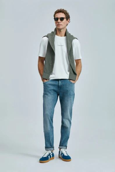 Lufian 111020242 Valor Modern Grafik T- Shirt Erkek Tişort - Resim 7