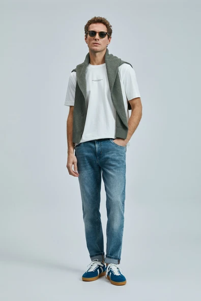 Lufian 111020242 Valor Modern Grafik T- Shirt Erkek Tişort - Resim 3