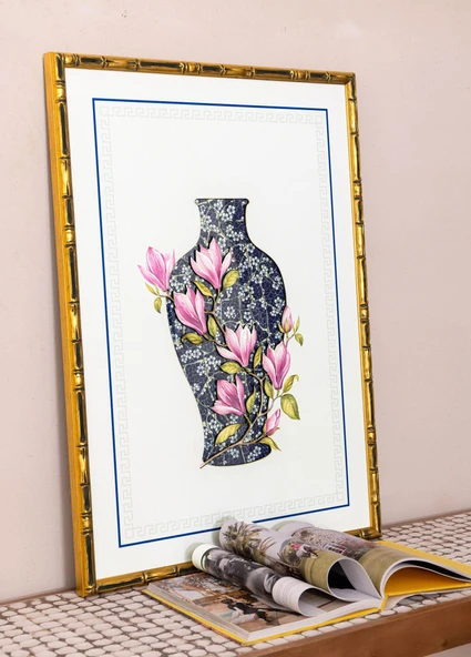 The Mia Blue Blanc Tablo 64x90x4 cm TBL0093 - 6