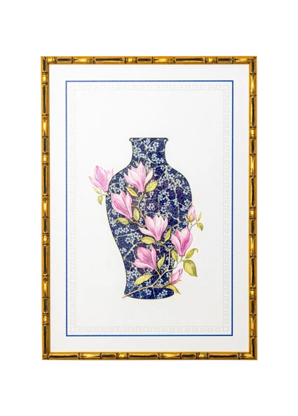 The Mia Blue Blanc Tablo 64x90x4 cm TBL0093