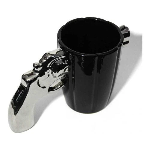 Metalik Silah Tasarımlı Kupa Bardak - Resim 4