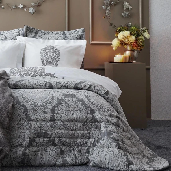 APRİCİTAS HOME EXCLUSİVE 11 PRÇ ÇEYİZ SETİ LAUREN GRİ - Resim 8