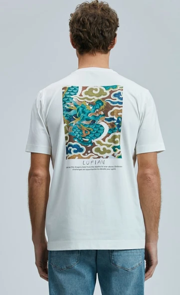 Lufian 111020242 Valor Modern Grafik T- Shirt Erkek Tişort - Resim 2