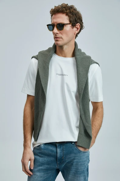 Lufian 111020242 Valor Modern Grafik T- Shirt Erkek Tişort - Resim 5