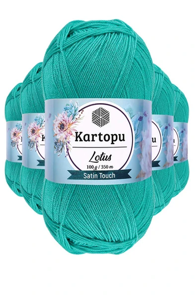 5 Adet Lotus Bikini Büstiyer Bluz Örgü İpi  K440 Yeşil ürün görseli