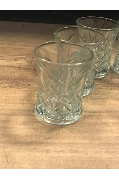 6 Lı Asya Kahve Yanı Su Bardağı Şeffaf Renk Royaleks-70279 - Resim 3