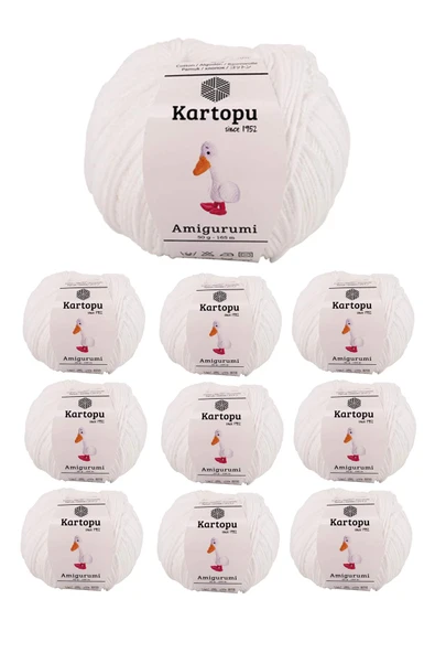 10 Adet Amigurumi El Örgü İpi 50gr 010 ürün görseli