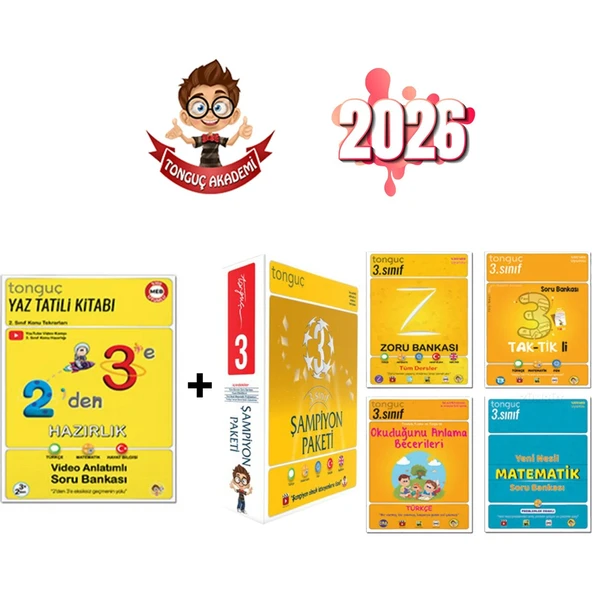2 Den 3 E Hazırlık Kitabı + 3. Sınıf Şampiyon Paket