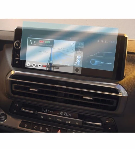 Peugeot Expert Traveller 2024-2025 Model Multimedya Ekranı Uyumlu 9H Nano Ekran Koruyucu - 2