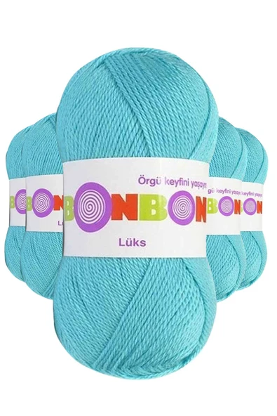 5 Adet Lüks Patik İpi Yünü Turkuaz 98238 ürün görseli