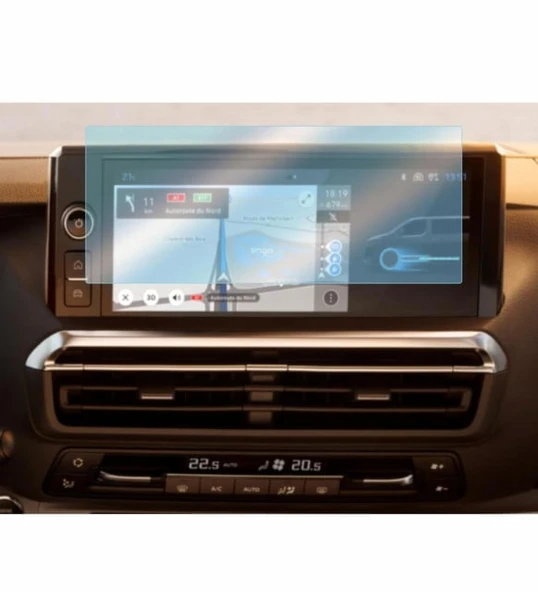 Peugeot Expert Traveller 2024-2025 Model Multimedya Ekranı Uyumlu 9H Nano Ekran Koruyucu - 1