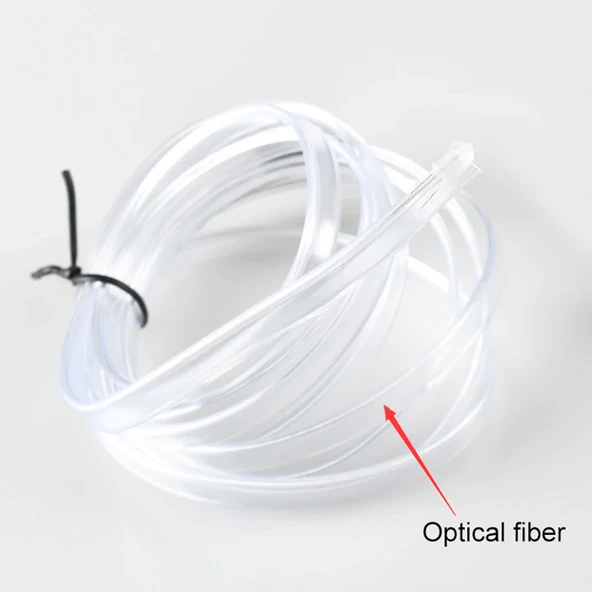 Kumandalı USB RGB Fiber Optik İp Neon Led Torpido Şeridi Çift Çıkışlı 4 Metre - 2