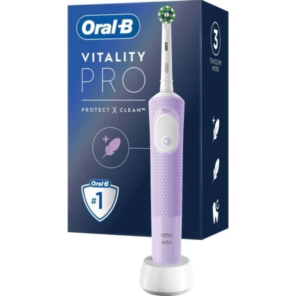 ORAL B D103 Vitality Pro Cross Action Şarjlı Diş Fırçası Lila ürün görseli
