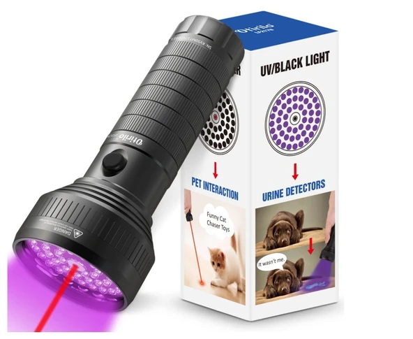 OTİRİLİO LF217U 51LED UV FENER VE LAZER POİNTER