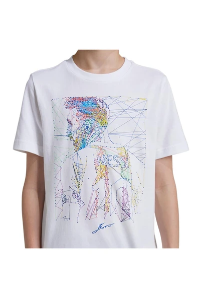 adidas Çocuk  Beyaz  T-shirt Y MESSI G T IW0185 - 6